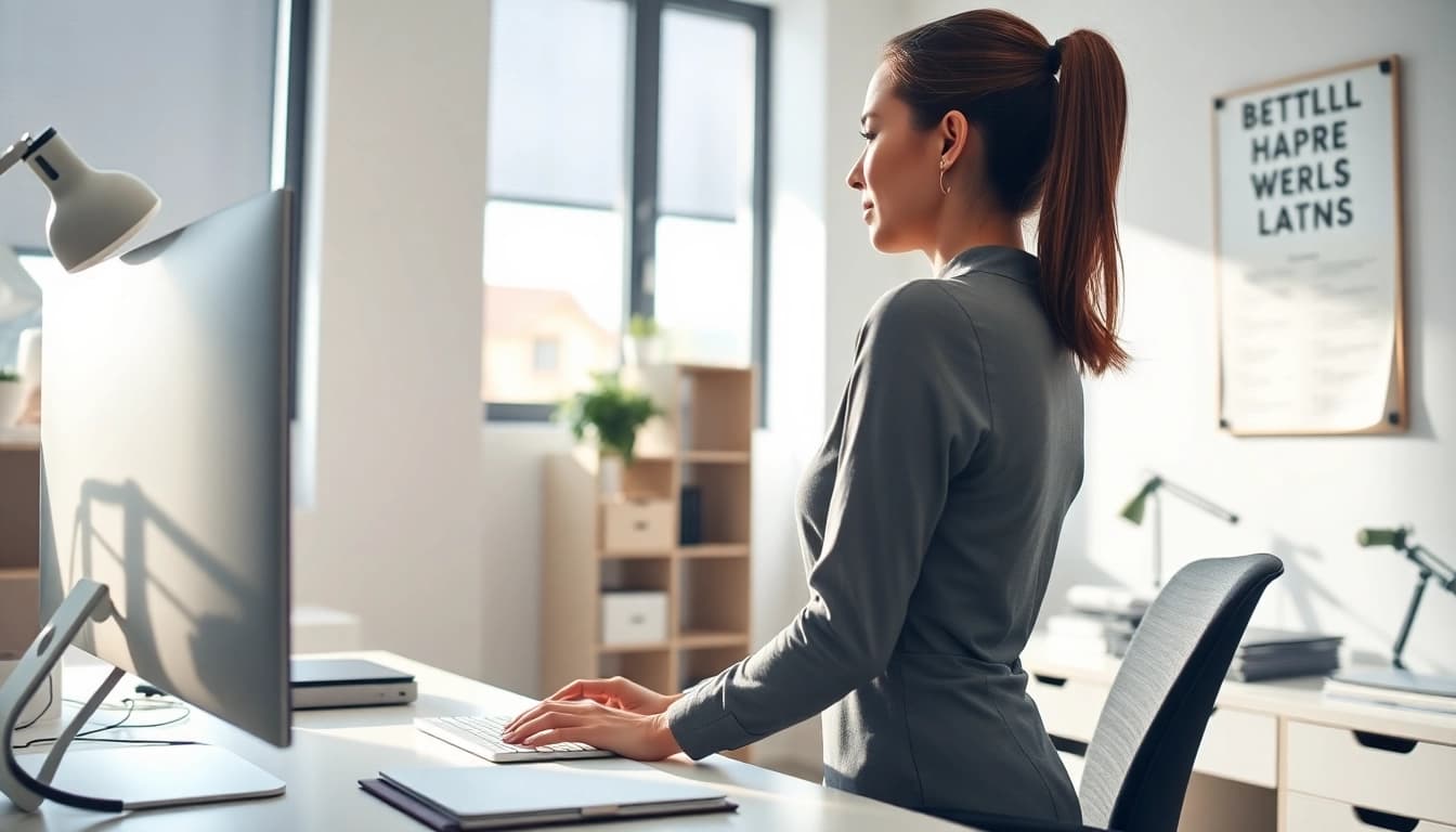 Implementing back pain solutions with ergonomic tips for a healthier workspace