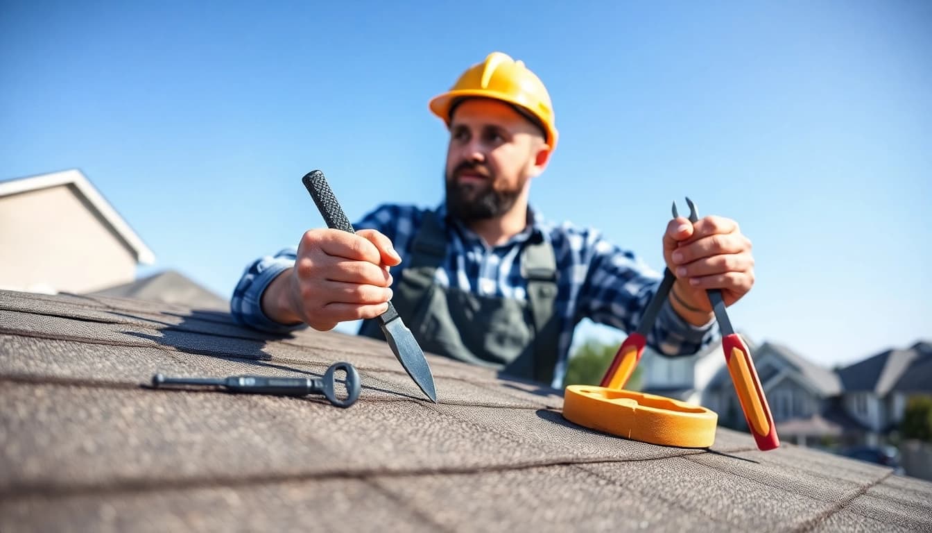 Inspecting a roof in South Jersey to ensure quality and durability during repairs.