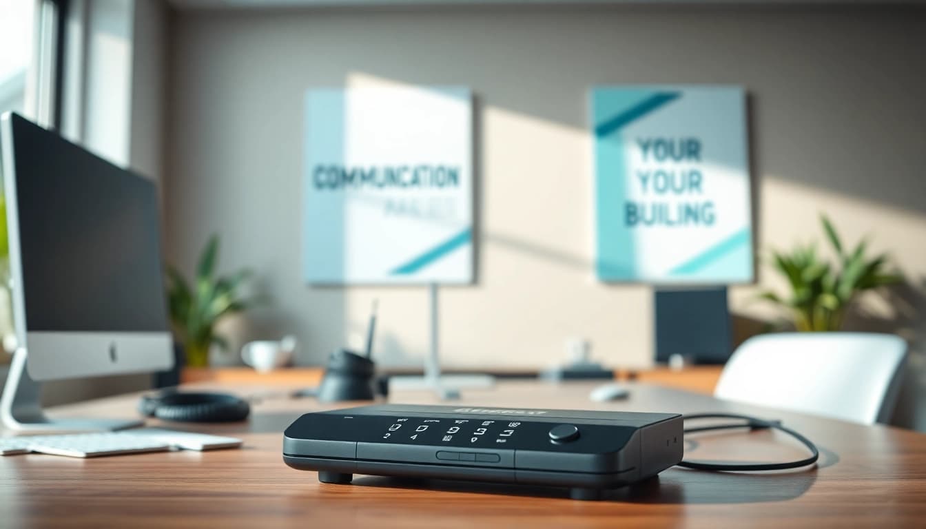 Engaging call recording system enhancing productivity in a modern office environment.