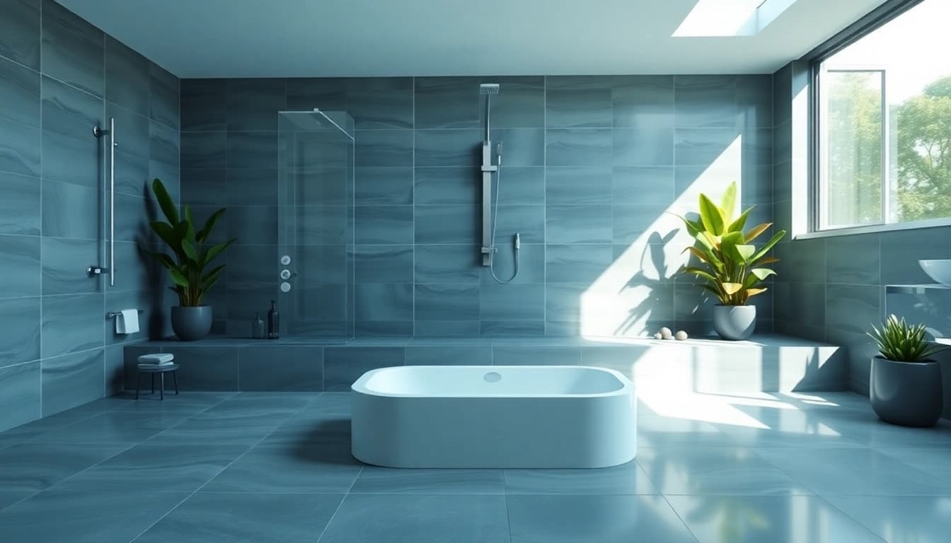 Die sonni Duschkabine in einem modernen Badezimmer-Setup mit eleganter Ausstrahlung.