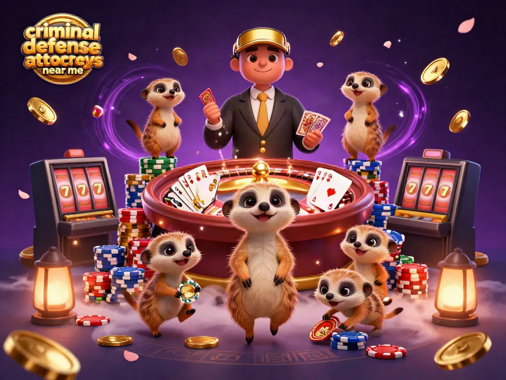 Watch criminal defense attorneys near me handle a lively casino scene with meerkats in action.
