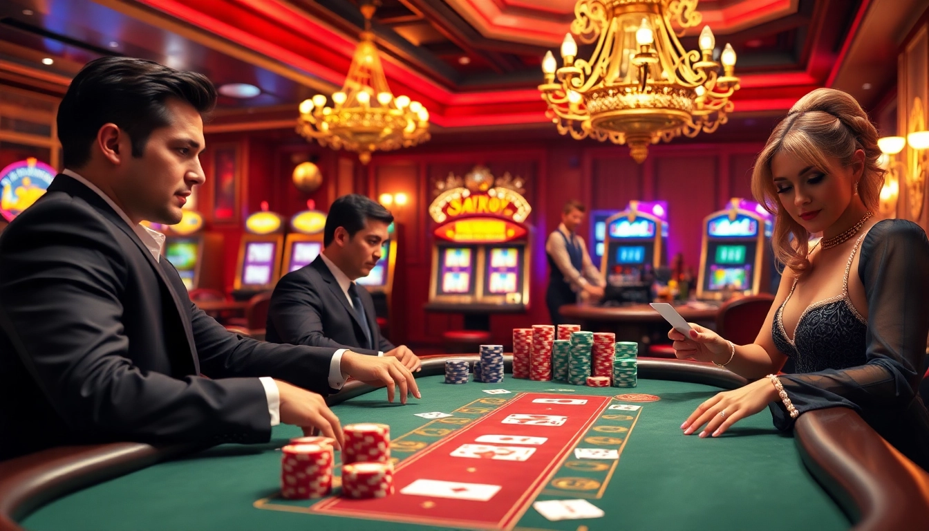 Cakhiatv poker table scene highlighting professional players and colorful chips.