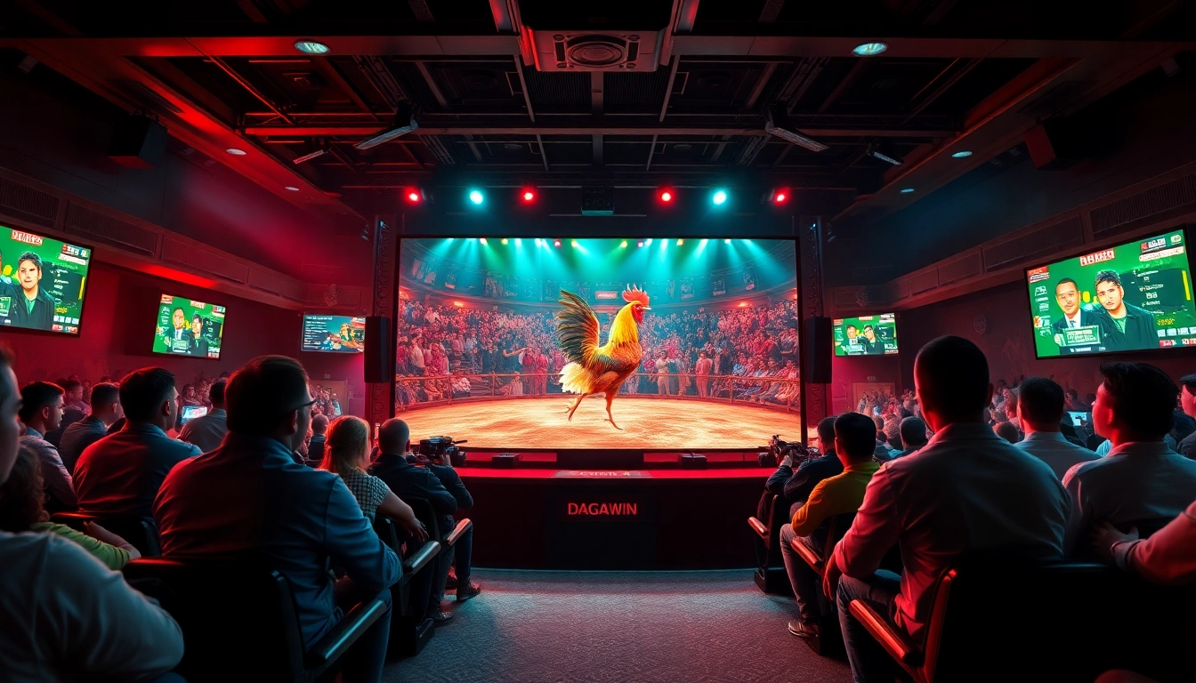 DAGAWIN.LIVE - An engaging online cockfighting experience with live action and vibrant interface