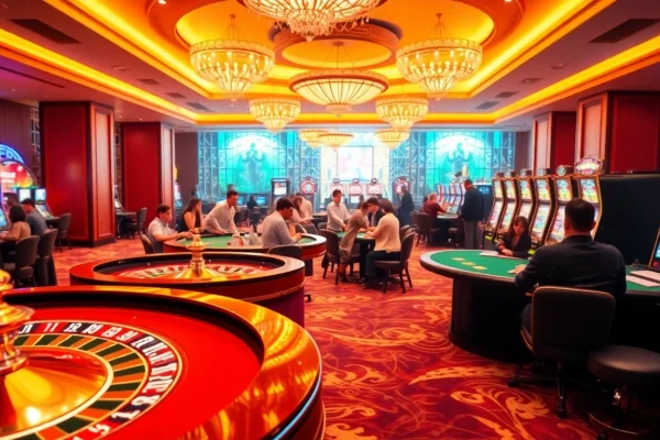 Experience the excitement of PG88 casino gaming with vibrant tables and thrilling slot machines.