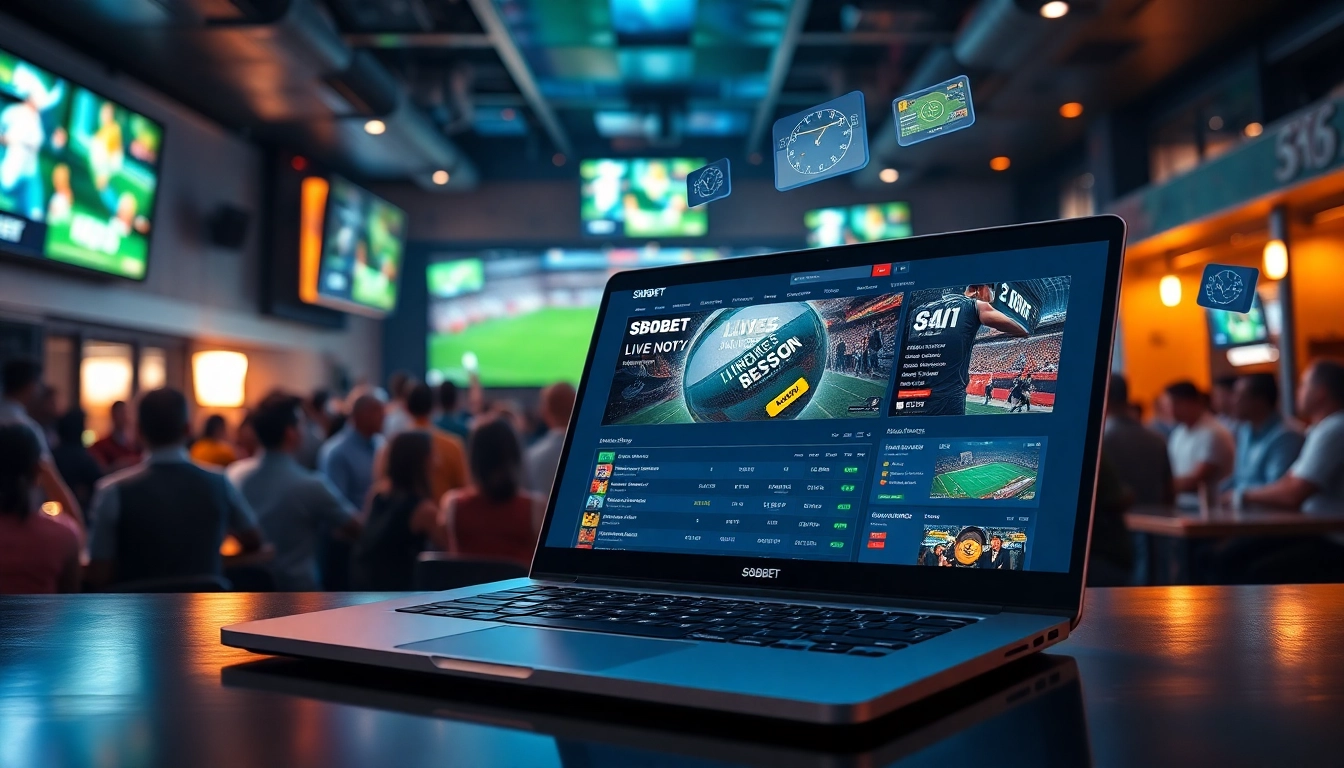 Experience dynamic online betting with sbobet.dance in a lively sports bar atmosphere.
