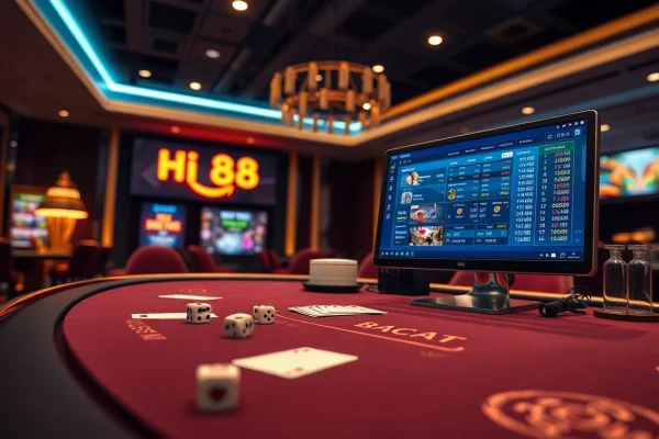 Exciting scene of the Hi88 online betting interface showcasing the thrilling gaming atmosphere at stimmgewitter.org.