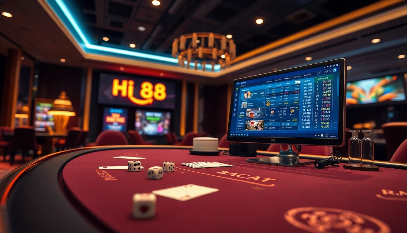 Exciting scene of the Hi88 online betting interface showcasing the thrilling gaming atmosphere at stimmgewitter.org.