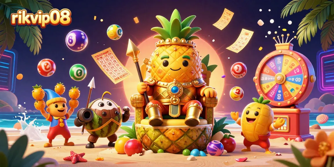 Engage with rikvip08 for a vibrant casino experience with tropical characters and festive gaming elements.