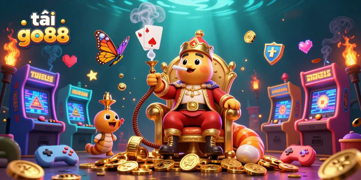 Experience thrilling gameplay and the excitement to tải go88 with dazzling casino elements in this vibrant illustration.